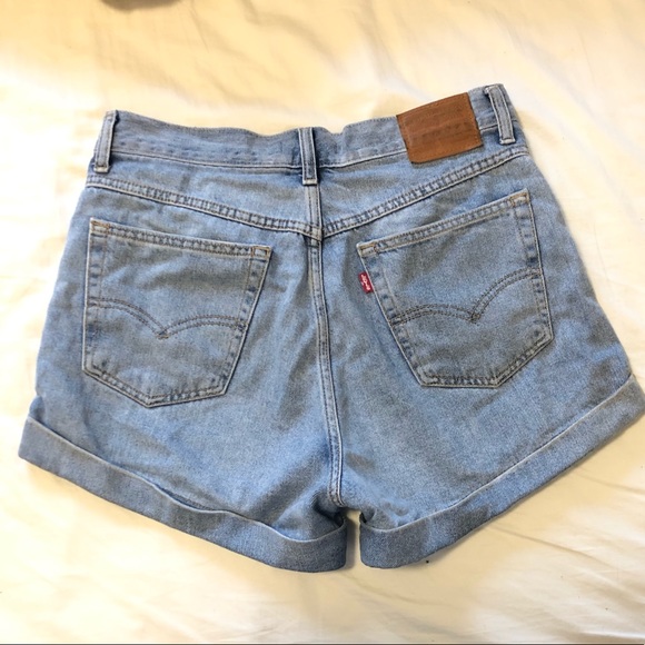 Levi high waisted mom shorts Clearance